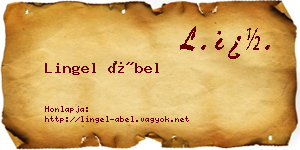 Lingel Ábel névjegykártya