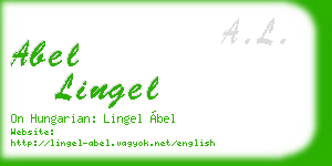 abel lingel business card
